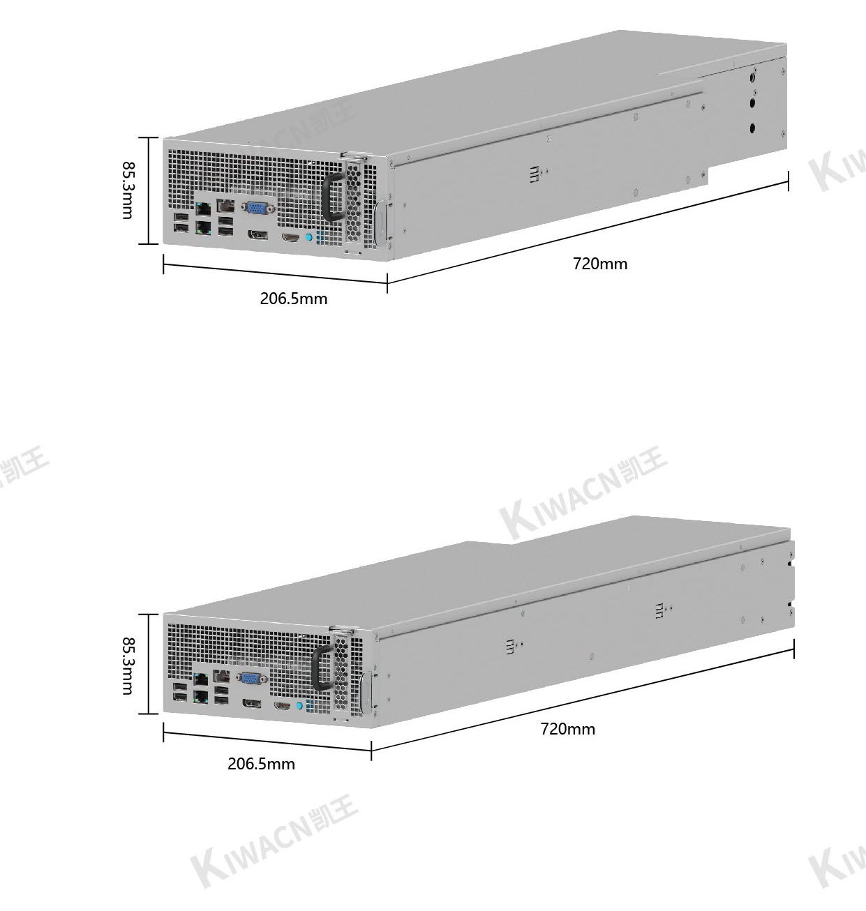 4u4 Node Rack Server Chassis size 2