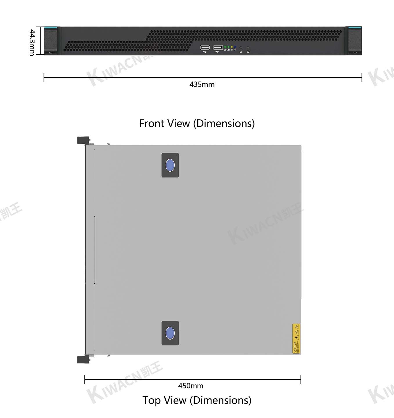 1u Industrial Control Server Chassis size