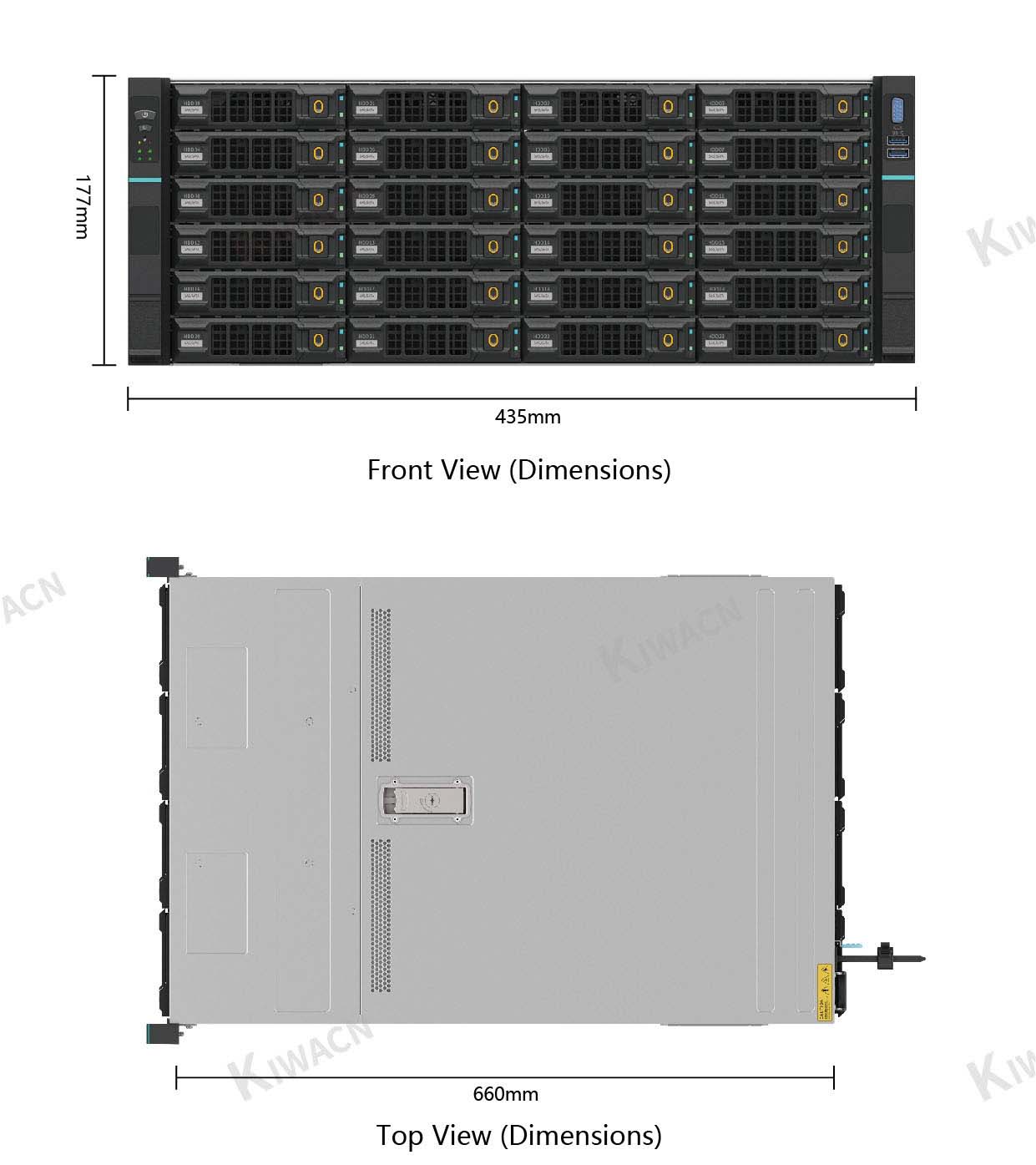 4u36 bay rack server chassis size 2