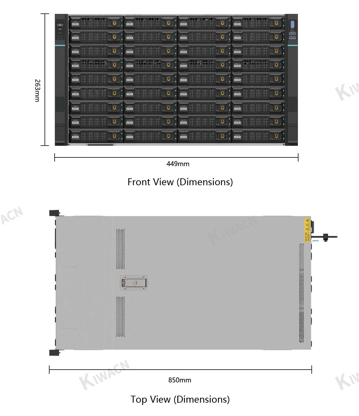 6u60 bay L shaped rack server chassis size