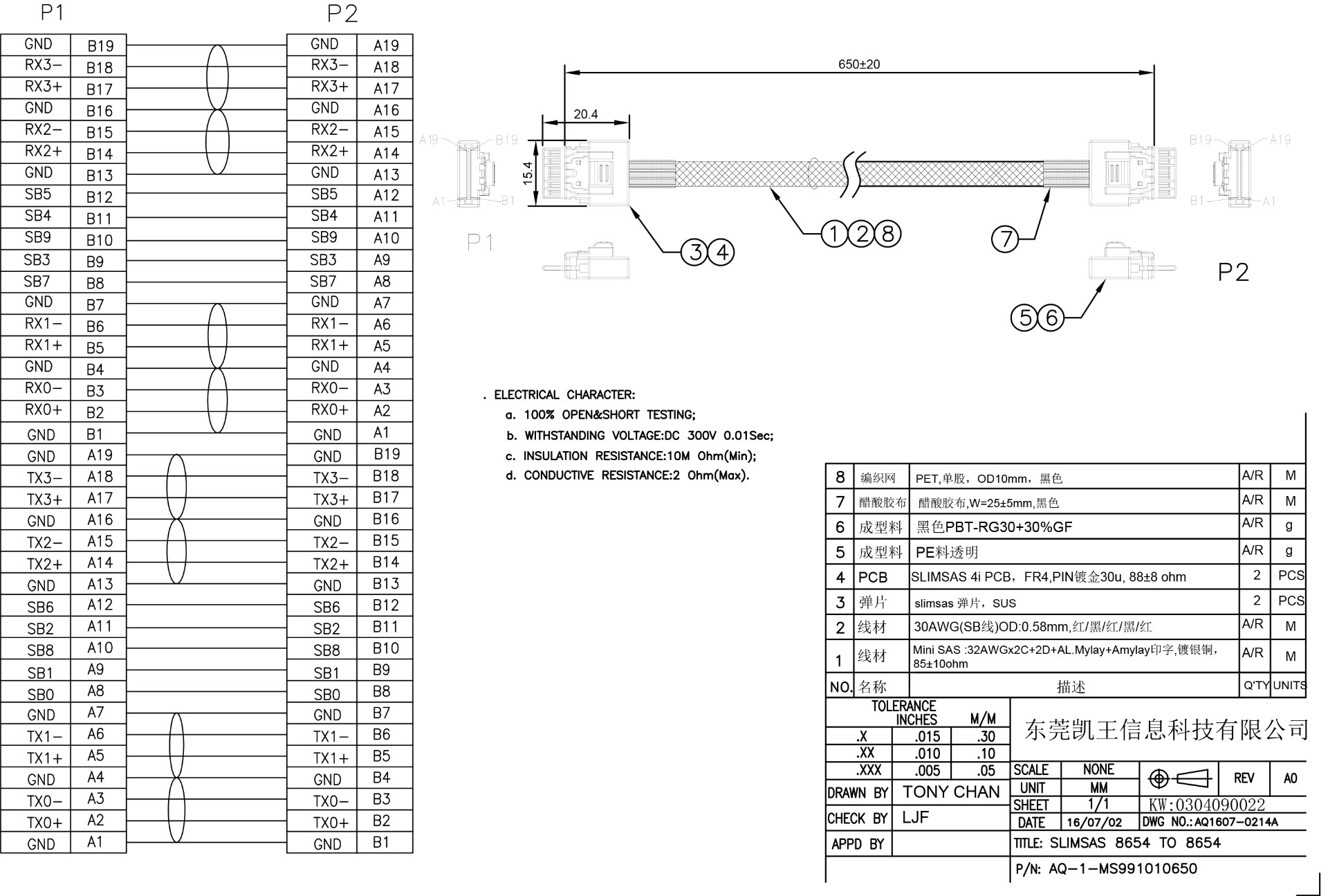 0304090022 NVME connector size