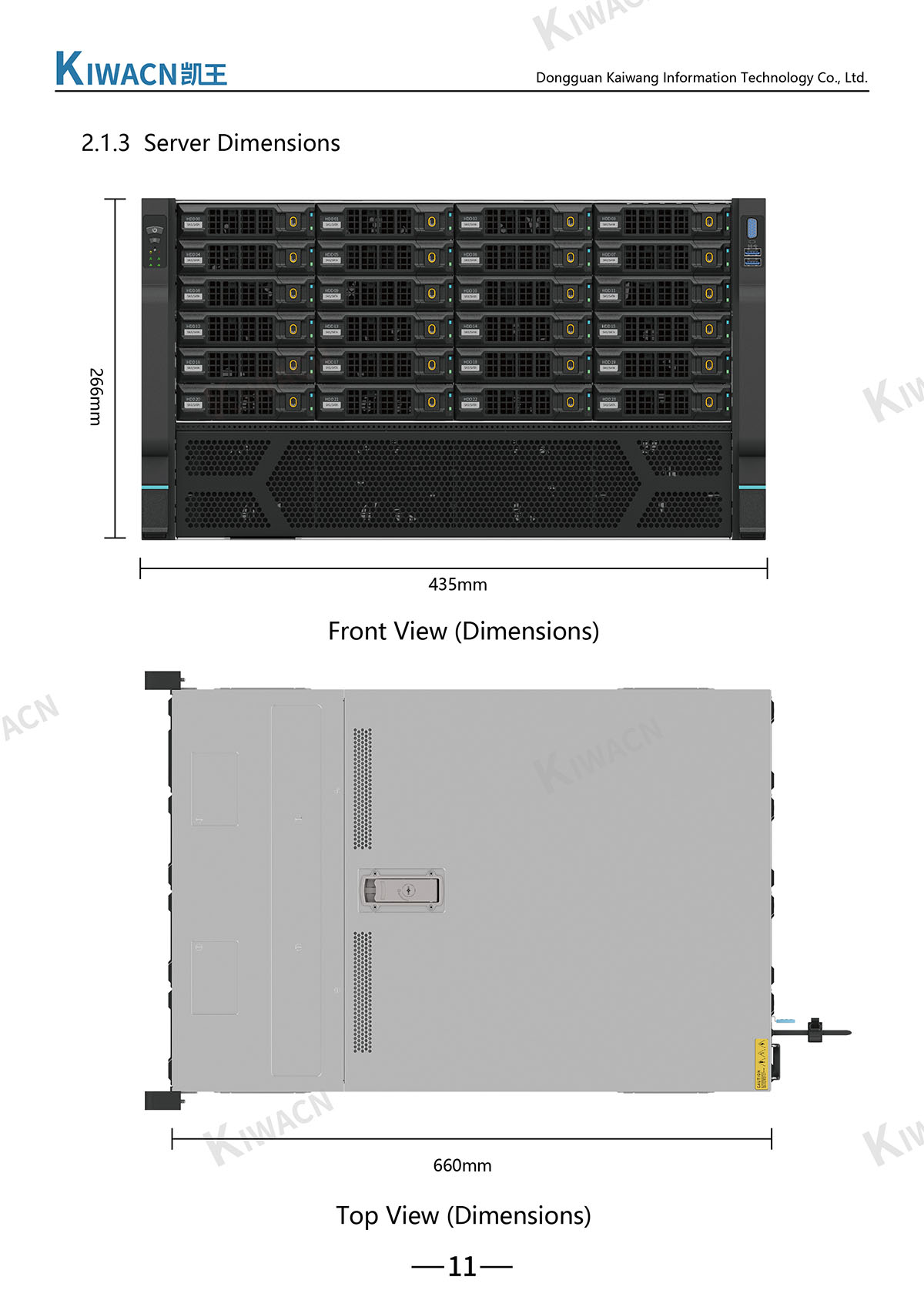 6u48 Series Server Chassis Product Manual V1.0 12